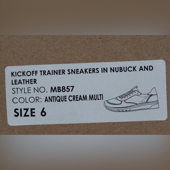 Madewell Kickoff Trainer Women’s Sneakers in Neutral Colorblock Leather - size 6 - Picture 10 of 10